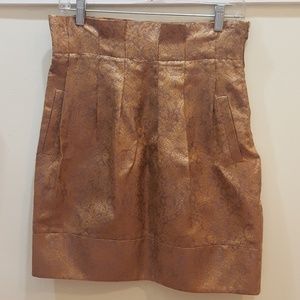 Cool BCBGmaxazria gold/gray skirt